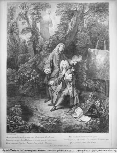 Jean Antoine Watteau and his friend Monsieur de Julienne, engraved by Nicolas Henri Tardieu Jean Antoine Watteau and his friend Monsieur de Julienne, engraved by Nicolas Henri Tardieu