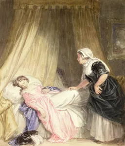 Juliet and her Nurse (w/c on paper) Juliet and her Nurse (w/c on paper)