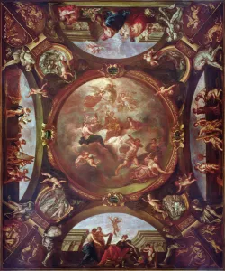 Justice Ensures Peace and Protects the Arts, study for the ceiling of the Second Justice Ensures Peace and Protects the Arts, study for the ceiling of the Second