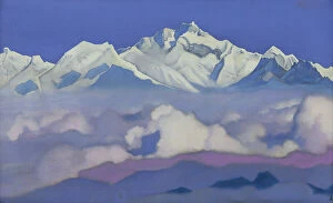 Landscape art Collection: Kanchenjunga, 1936 (tempera on canvas)