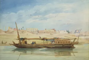 Kanga on the Nile at Luxor (w/c on paper) Kanga on the Nile at Luxor (w/c on paper)