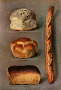 Four Kinds of Baked Breads, 1911 (screen print) Four Kinds of Baked Breads, 1911 (screen print)