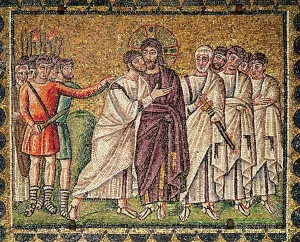 The Kiss of Judas, Scenes from the Life of Christ (mosaic) The Kiss of Judas, Scenes from the Life of Christ (mosaic)