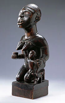 Cabinda Collection: Kongo Maternity Figure, from Cabinda Region, Democratic Republic of Congo or Angola (wood)