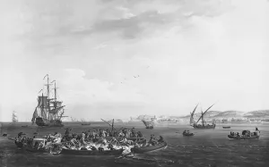 'La Madrague' or tuna fishing, view of the Bay of Bandol, 1755 (oil on canvas) 'La Madrague' or tuna fishing, view of the Bay of Bandol, 1755 (oil on canvas)