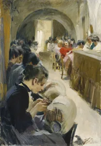 The Lacemakers; Spetsknypplerskor, 1894 (oil on canvas) The Lacemakers; Spetsknypplerskor, 1894 (oil on canvas)