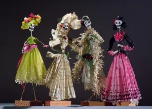 Ladies of the Day of the Dead, from Oaxaca (mixed media) Ladies of the Day of the Dead, from Oaxaca (mixed media)