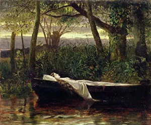 Images Dated 7th October 2016: The Lady of Shalott, 1862 (oil on canvas)