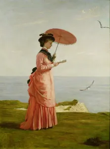 Lady Tennyson on Afton Downs, Freshwater Bay, Isle of Wight Lady Tennyson on Afton Downs, Freshwater Bay, Isle of Wight
