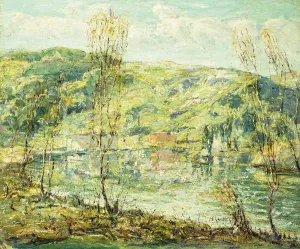 Lake Reflections, (oil on canvas) Lake Reflections, (oil on canvas)