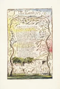 The Lamb, 1789 (hand-coloured relief-etching, watercolour) The Lamb, 1789 (hand-coloured relief-etching, watercolour)
