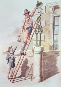 The Lamplighter from Costume of Great Britain, 1805 (print) The Lamplighter from Costume of Great Britain, 1805 (print)