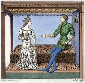 Lancelot and Guineevre in conversation - extract from Lancelot du lac Lancelot and Guineevre in conversation - extract from Lancelot du lac
