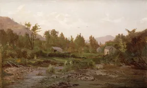 Landscape with Trees and Houses, 1890s (oil on board) Landscape with Trees and Houses, 1890s (oil on board)