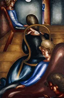 Large Sedentary group 1; Grosse Sitzendengruppe 1, 1931 (oil on burlap) Large Sedentary group 1; Grosse Sitzendengruppe 1, 1931 (oil on burlap)