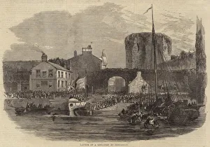 Launch of a Life-Boat at Carnarvon (engraving) Launch of a Life-Boat at Carnarvon (engraving)