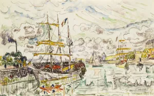 Le Port de Saint-Malo, 1930 (gouache, watercolour and black chalk on paper) Le Port de Saint-Malo, 1930 (gouache, watercolour and black chalk on paper)