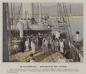 Le Vaguemestre, Distribution des Lettres (coloured photo) Le Vaguemestre, Distribution des Lettres (coloured photo)