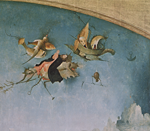 Detail of the left-hand panel, from the Triptych of the Temptation of St. Anthony Detail of the left-hand panel, from the Triptych of the Temptation of St. Anthony