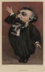 Leon Gambetta, French statesman (colour litho) Leon Gambetta, French statesman (colour litho)