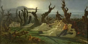 Les Lavandieres de la Nuit (The Washerwomen of the Night) c.1861 (oil on canvas) Les Lavandieres de la Nuit (The Washerwomen of the Night) c.1861 (oil on canvas)