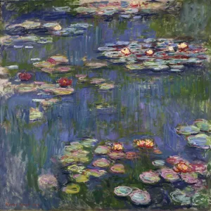Les nympheas a Giverny - Peinture de Claude Monet (1840-1926), huile sur toile, 1916, 200,5x201 cm - (Water Lilies) Les nympheas a Giverny - Peinture de Claude Monet (1840-1926), huile sur toile, 1916, 200,5x201 cm - (Water Lilies)