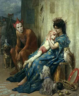 Sadness Collection: Les Saltimbanques, 1874 (oil on canvas)