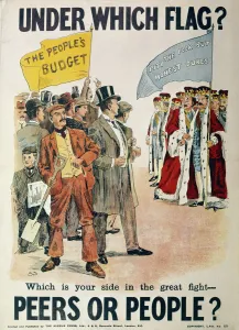 Liberal Party Poster for the British General Election of January 1910 (colour litho)