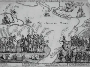 Liberty Triumphant, or the Downfall of Oppression, 1773 (engraving) Liberty Triumphant, or the Downfall of Oppression, 1773 (engraving)