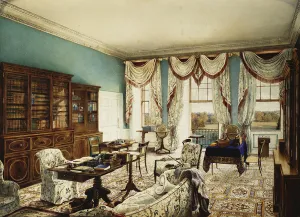 The Library, Binfield, Berkshire, with a View Over the Park, (pencil The Library, Binfield, Berkshire, with a View Over the Park, (pencil