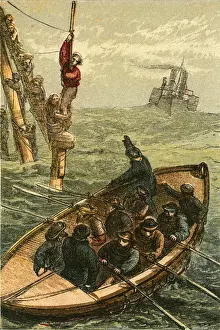 The life boat Bradford saving the crew of the barque Scott The life boat Bradford saving the crew of the barque Scott