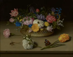 A Still Life of Flowers, a Dragonfly and a Red Admiral, 1614 (oil on copper) A Still Life of Flowers, a Dragonfly and a Red Admiral, 1614 (oil on copper)