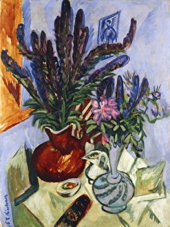 Still Life with a Vase of Flowers; Stilleben Mit Blumenvasen, 1912 (oil on canvas) Still Life with a Vase of Flowers; Stilleben Mit Blumenvasen, 1912 (oil on canvas)