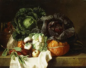 Still Life of Winter Vegetables, (oil on canvas) Still Life of Winter Vegetables, (oil on canvas)