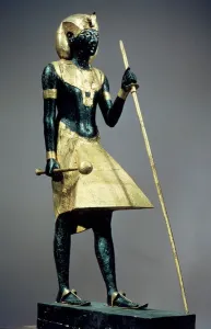 Lifesize statuette of the king, from the tomb of Tutankhamun (c Lifesize statuette of the king, from the tomb of Tutankhamun (c