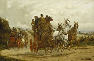 The London to York Stagecoaches, (oil on canvas) The London to York Stagecoaches, (oil on canvas)