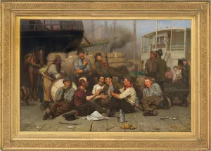 The Longshoremen's Noon, 1879 (oil on canvas) The Longshoremen's Noon, 1879 (oil on canvas)