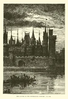 The Louvre in the Fourteenth Century (engraving) The Louvre in the Fourteenth Century (engraving)