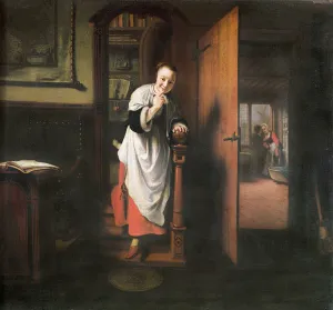 Lovers with a Woman Listening (oil on canvas) Lovers with a Woman Listening (oil on canvas)
