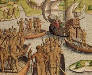 The Lusitanians send a second Boat towards me, from Americae Tertia Pars The Lusitanians send a second Boat towards me, from Americae Tertia Pars