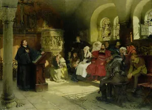 Luther Preaches using his Bible Translation while Imprisoned at Wartburg Luther Preaches using his Bible Translation while Imprisoned at Wartburg
