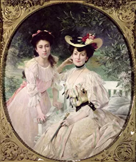 Madame Collas and her Daughter, Giselle, 1903 (oil on canvas)
