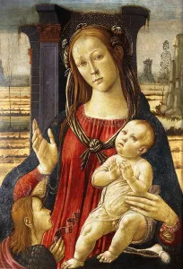 The Madonna and Child with the Infant Saint John the Baptist, (tempera on panel The Madonna and Child with the Infant Saint John the Baptist, (tempera on panel