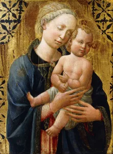 The Madonna and Child, (tempera on gold ground panel,in a later engaged frame) The Madonna and Child, (tempera on gold ground panel,in a later engaged frame)