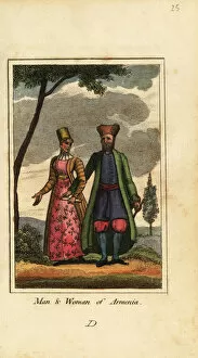 A Geographical Present Collection: Man and woman of Armenia, 1818