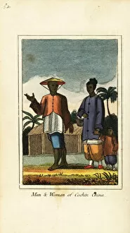 A Geographical Present Collection: Man and woman of Cochin China (Vietnam) 1818