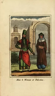 A Geographical Present Collection: Man and woman of Palestine, 1818