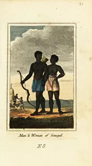 A Geographical Present Collection: Man and woman of Senegal, 1818