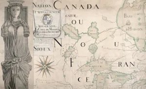 Map of Nouvelle-France (Canada) 1699 (engraving) (see also 159120) Map of Nouvelle-France (Canada) 1699 (engraving) (see also 159120)