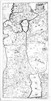 Acted Collection: A Map of Samaria, from A Pisgah-sight of Palestine by Thomas Fuller, 1650
